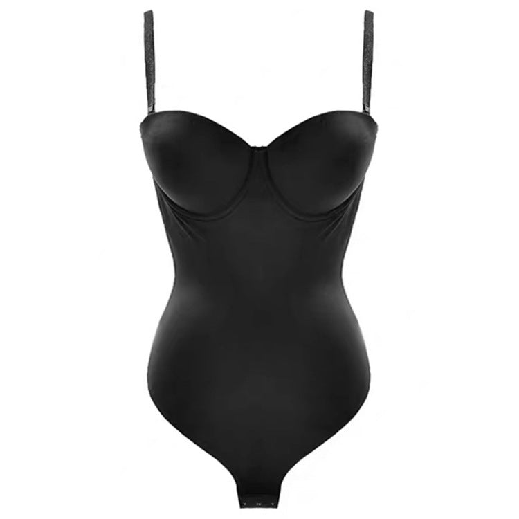 Backless Shapewear Bodysuit with Push-up Bra