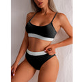 High Waist Bikini Swimwear Push Up Ribbed