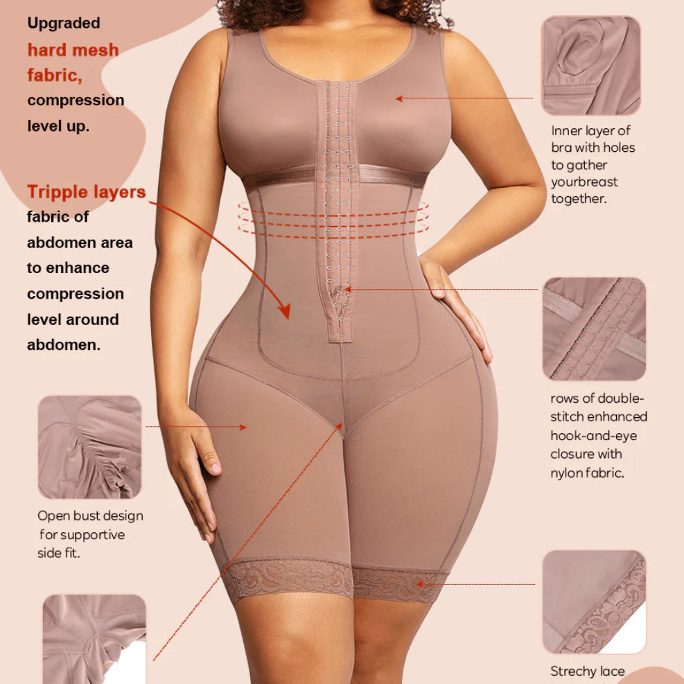 Full Body Tummy Control Shapewear Bodysuit