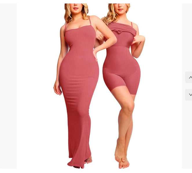 Long Shapewear Bodysuit Dress