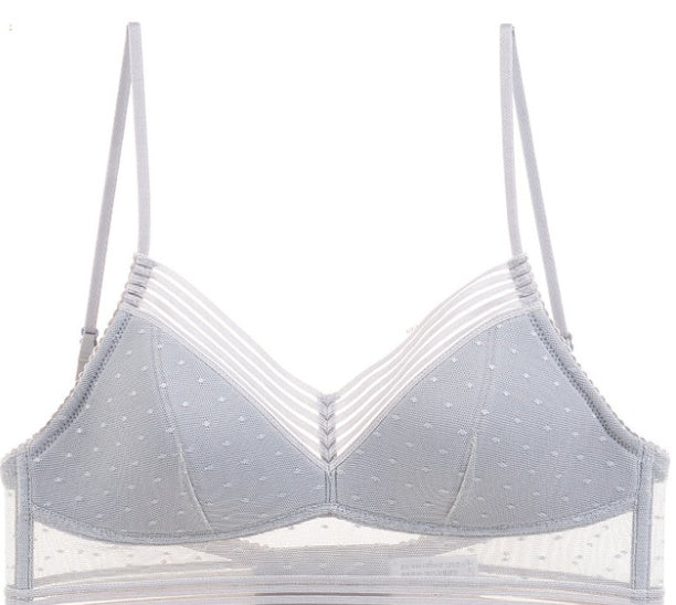 Wireles Bralette Low Back Thin Lace Push Up Bra 1-3PC