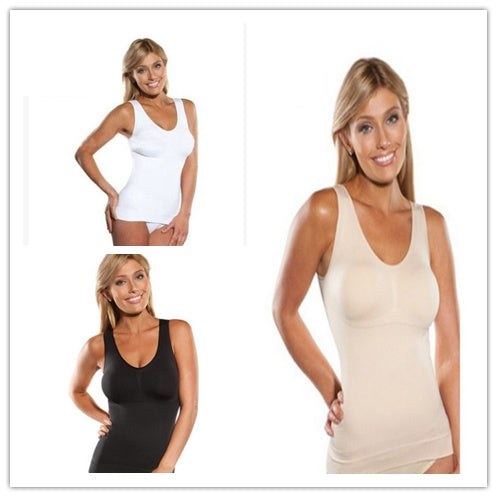 Seamless Shapewear Top with Bra 1 or 3pc