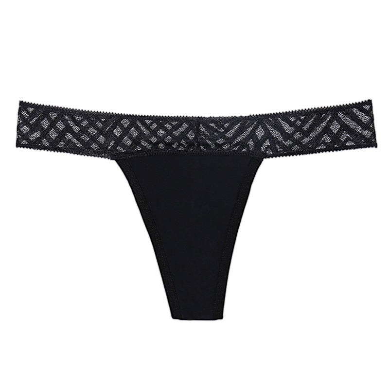 Lace Seamless Thong Panties