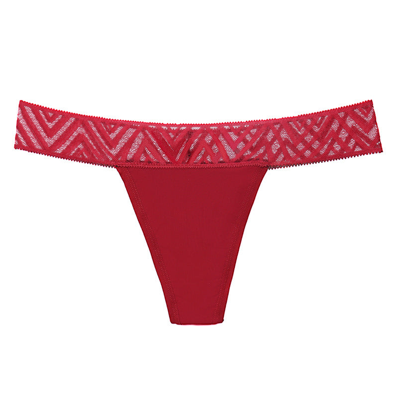 Lace Seamless Thong Panties