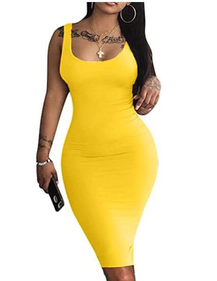 Sleveless Bodycon Tank Dress