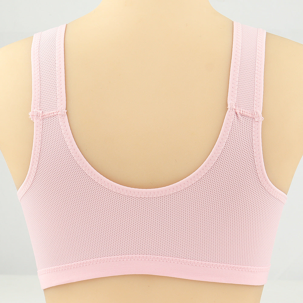 Wireless Push Up Bra Front Button Closure