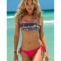 Colorful Ruffle Bikini