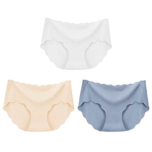 3PC Silk Seamless Panties - Many Combs