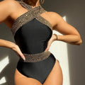 One Piece Solid Color Swimsuit