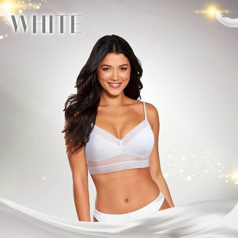 Wireles Bralette Low Back Thin Lace Push Up Bra 1-3PC