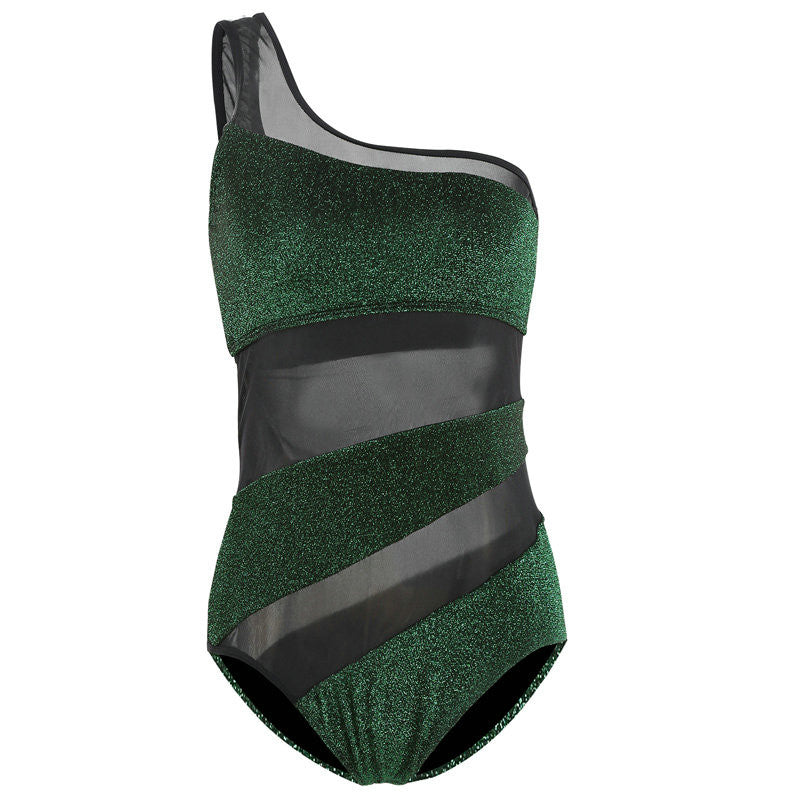 One Shoulder Strap Swimsuit