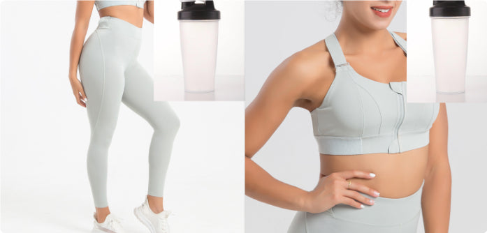 Front Zipper Activewear Sports Bra, Pant, or Set
