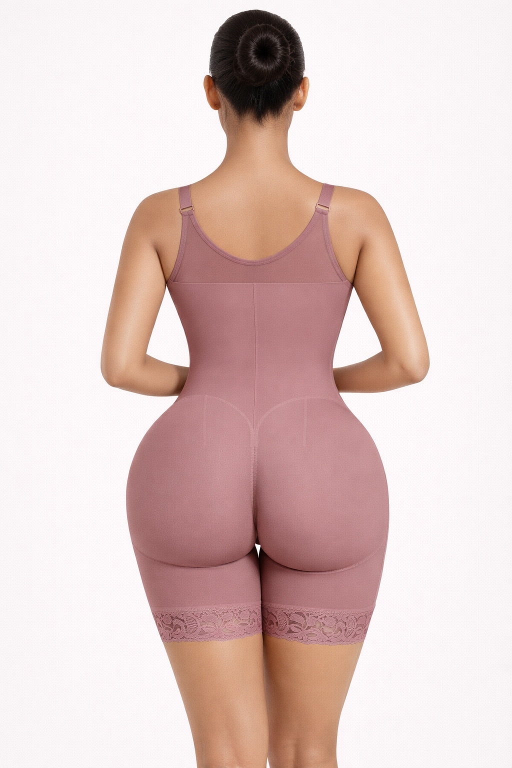 Fajas Tummy Control & Butt left Bodysuit with Zipper Crotch