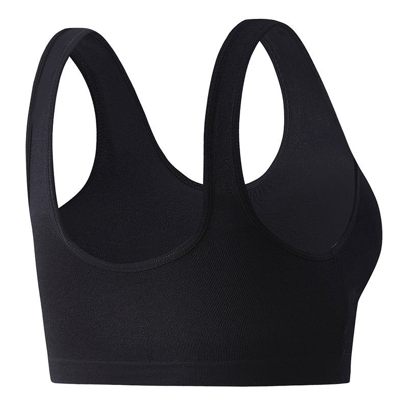 Front Zipper Sports Bra Shockproof High Strength 1 or 3pcs
