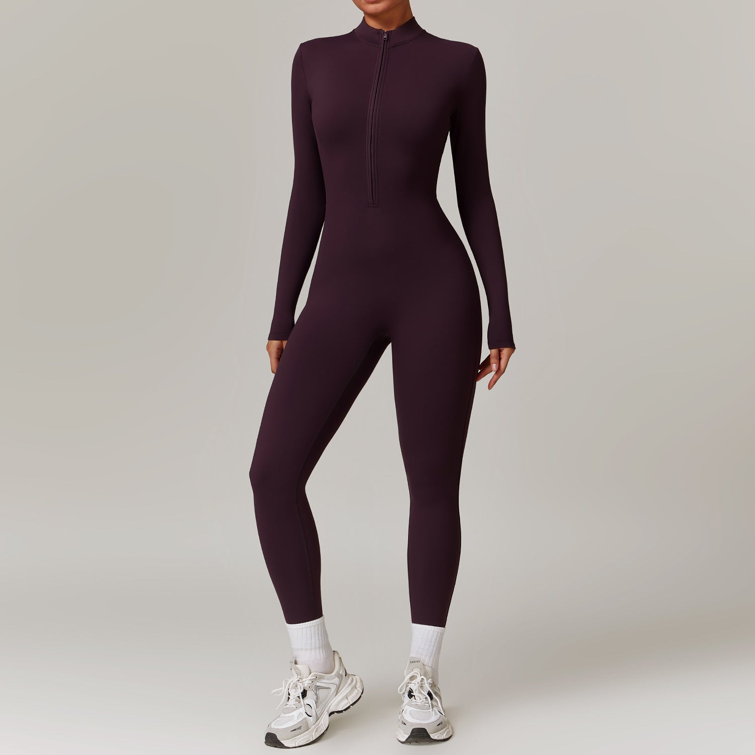 Warm Long-sleeve Yoga Fitness Breathable Bodysuit