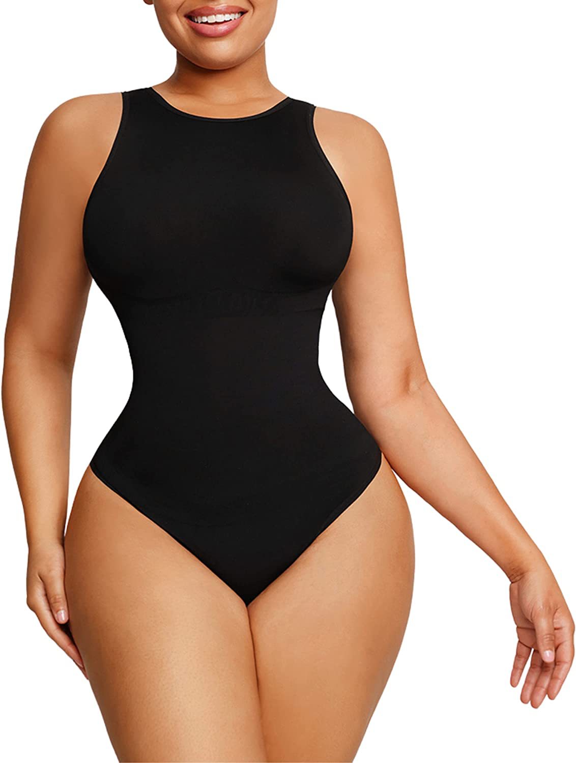 Round Neck Body Shaper Jumpsuit