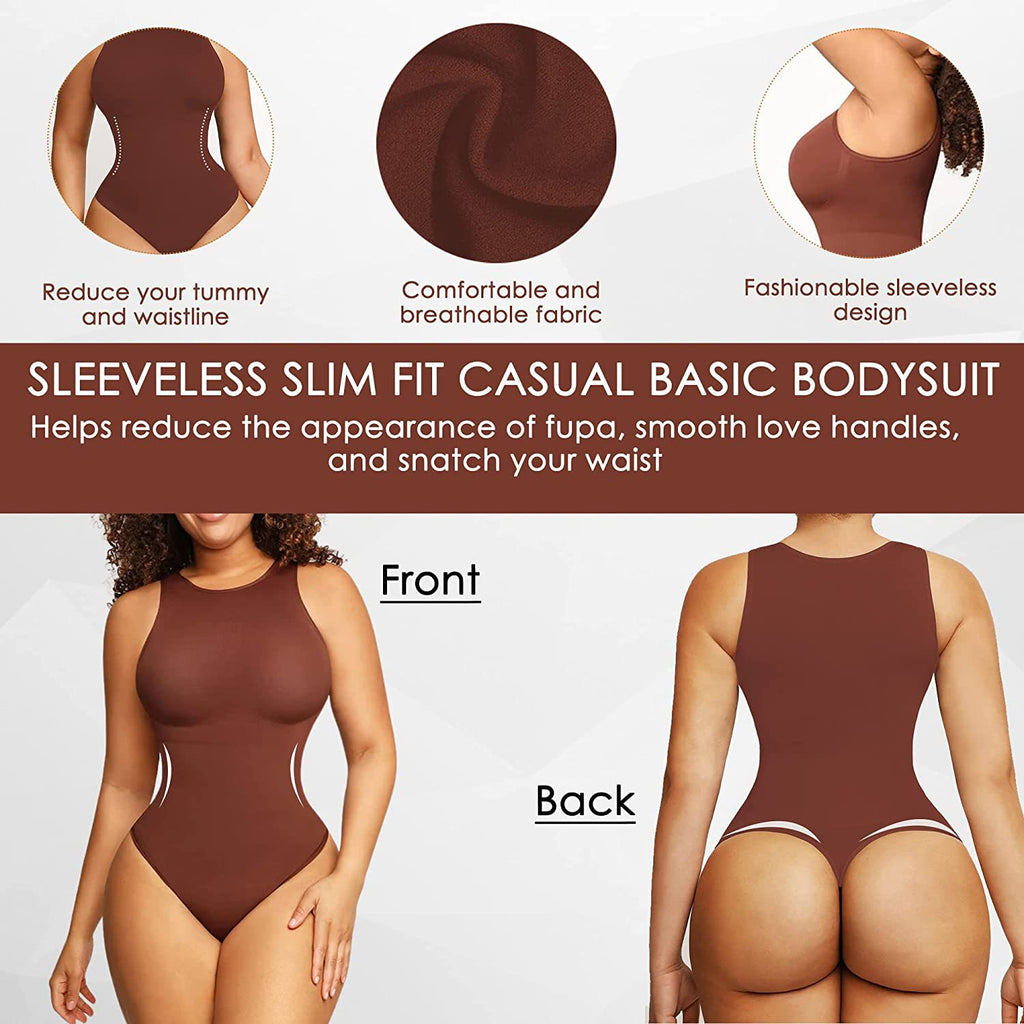 Round Neck Body Shaper Jumpsuit