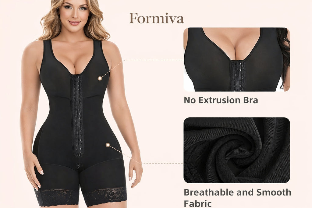 Fajas Full Body Shapewear with Zipper Crotch