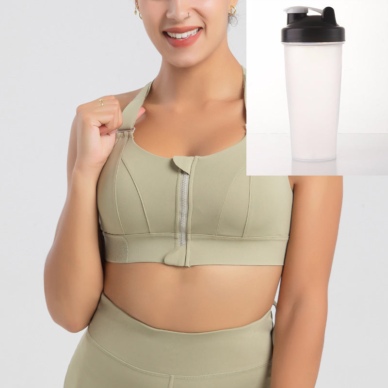 Front Zipper Activewear Sports Bra, Pant, or Set