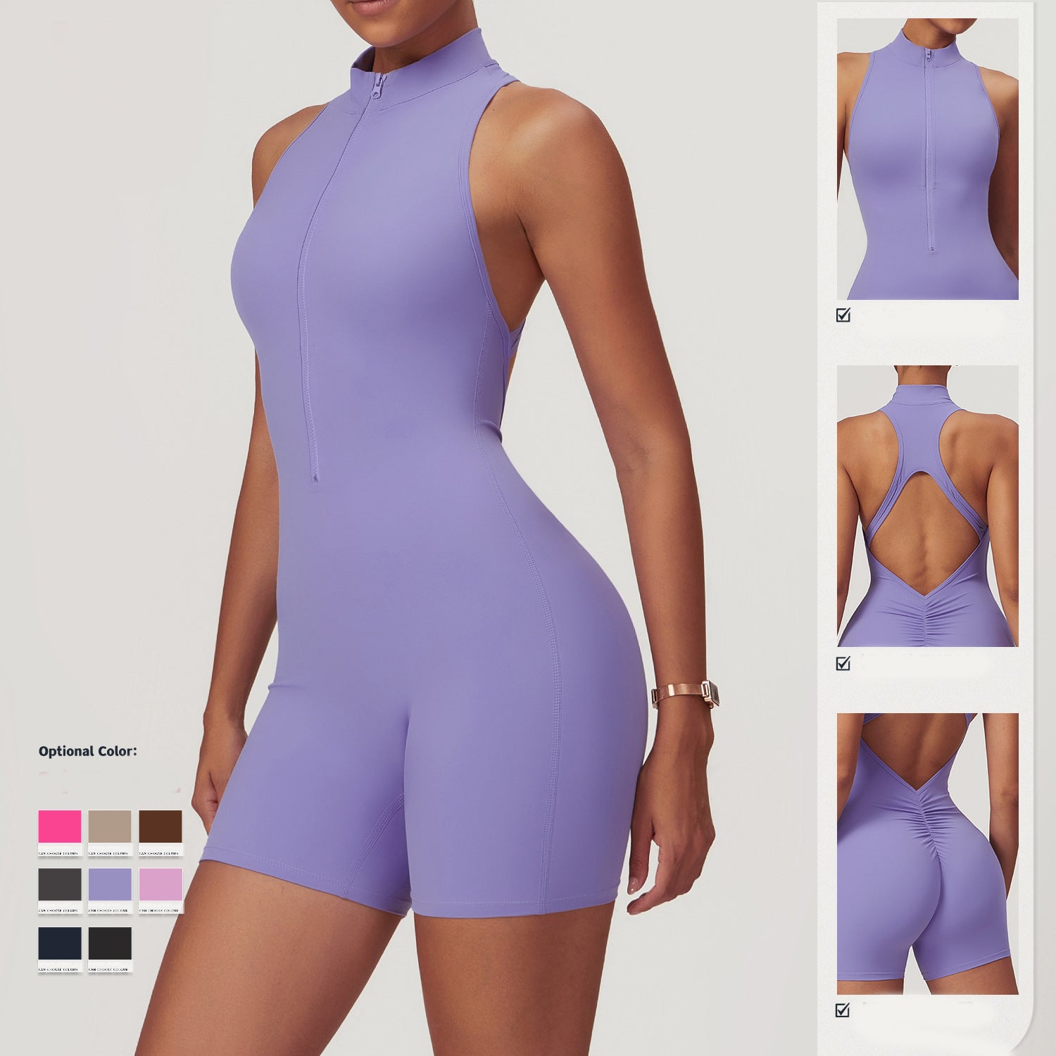 Fitness Yoga Jumpsuit Backless Shapewear Bodysuit