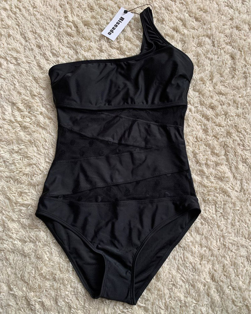 One Shoulder Strap Swimsuit