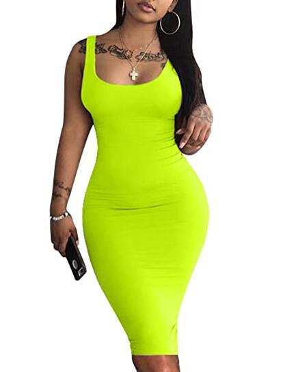 Sleveless Bodycon Tank Dress