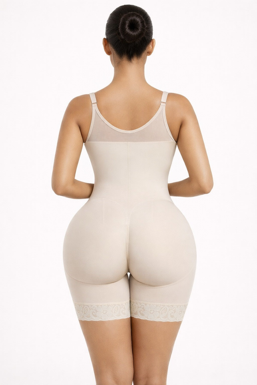 Fajas Tummy Control & Butt left Bodysuit with Zipper Crotch