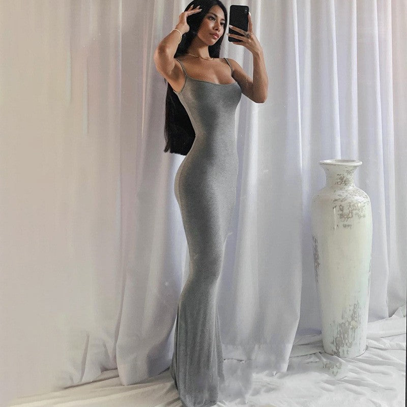 Long Shapewear Bodysuit Dress