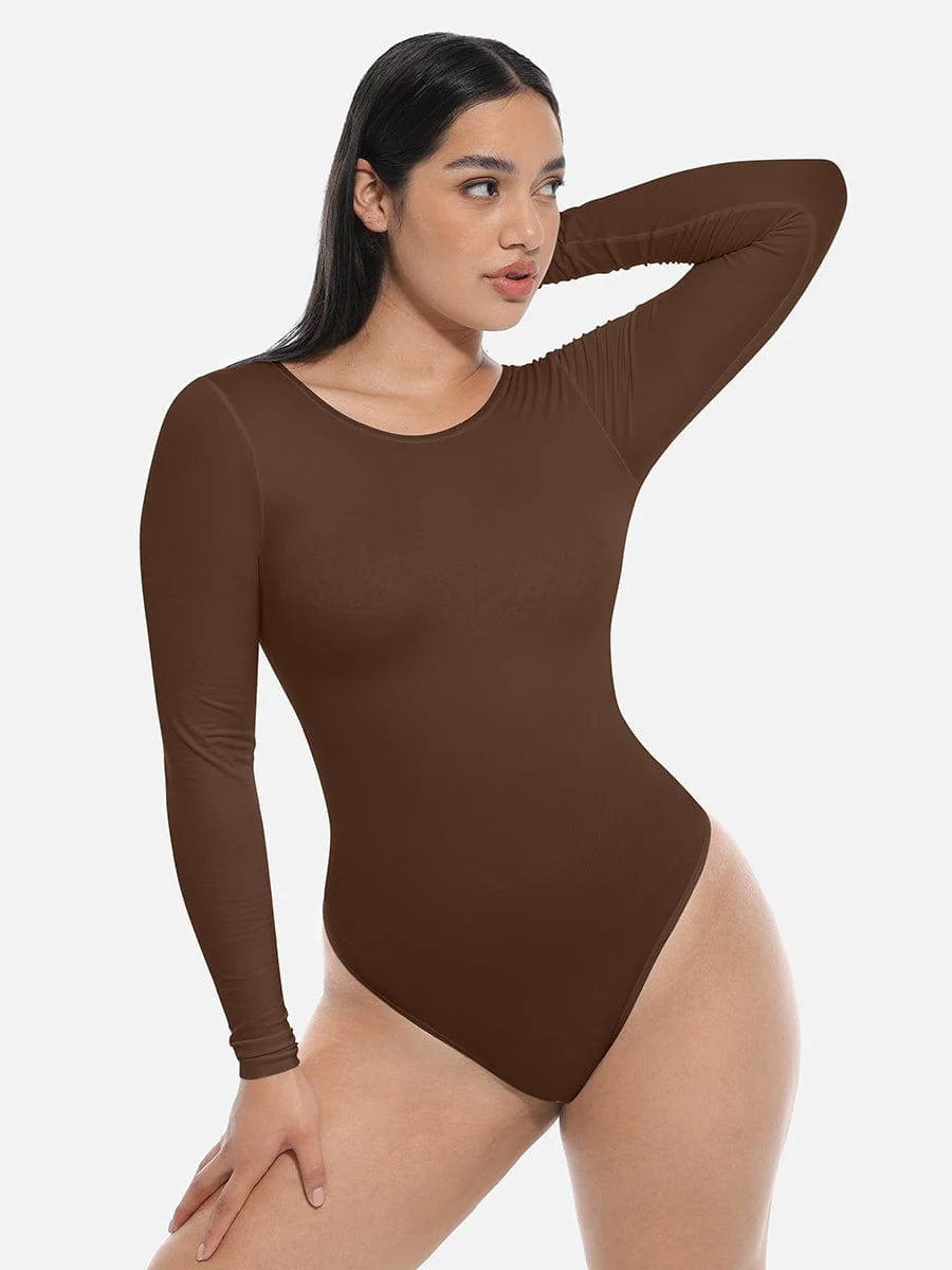 Round Neck Long Sleeve Bodysuit