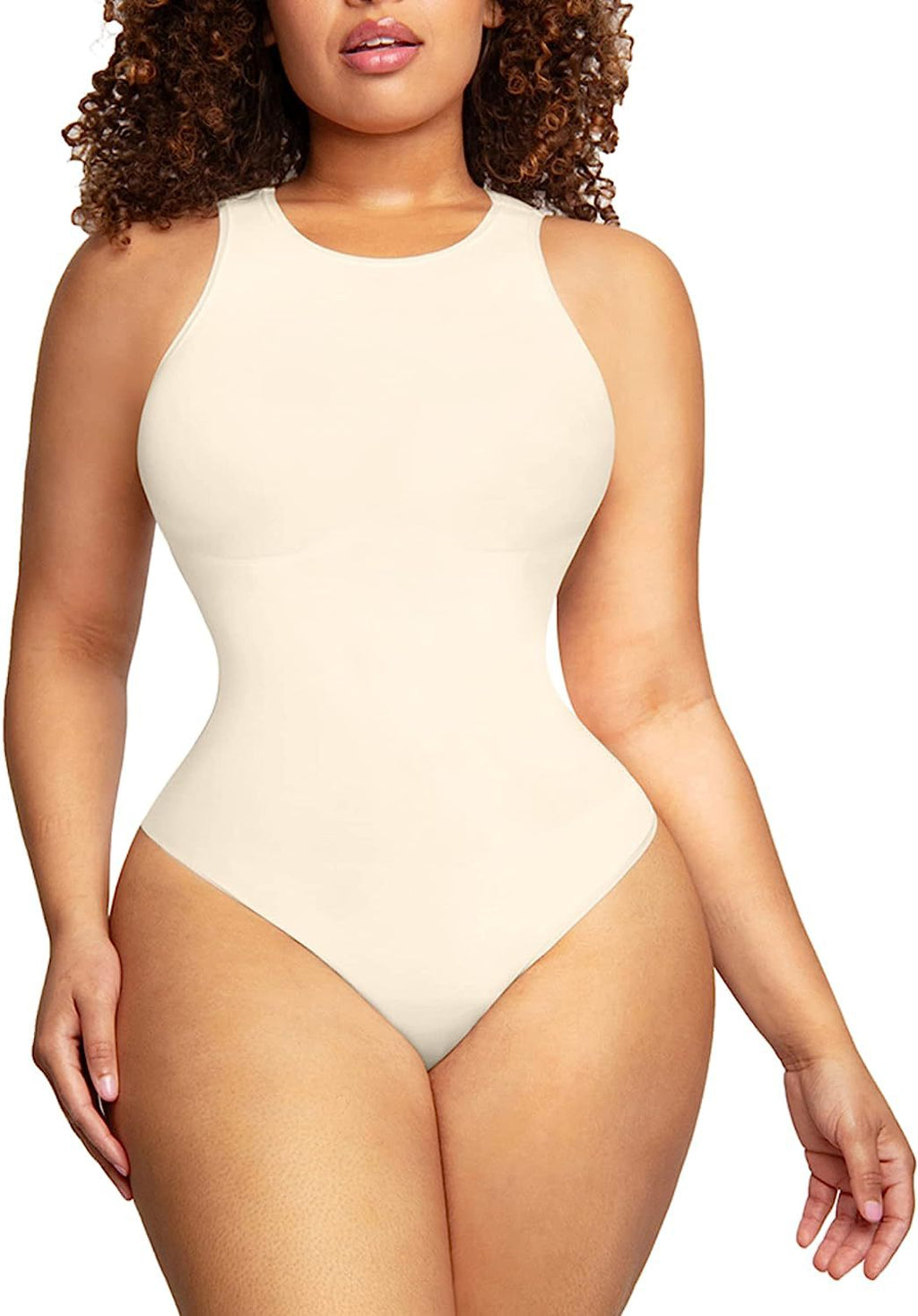 Round Neck Body Shaper Jumpsuit