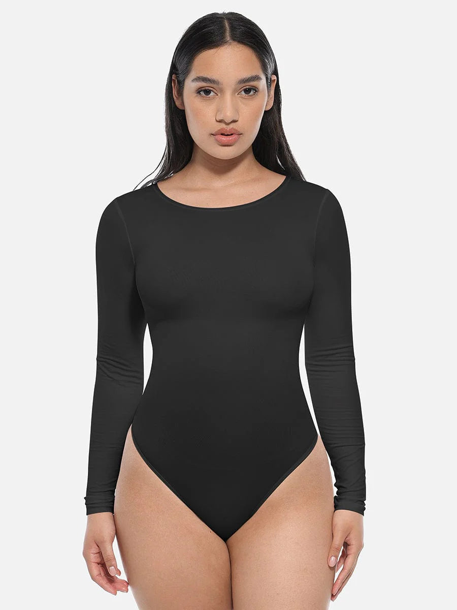 Round Neck Long Sleeve Bodysuit