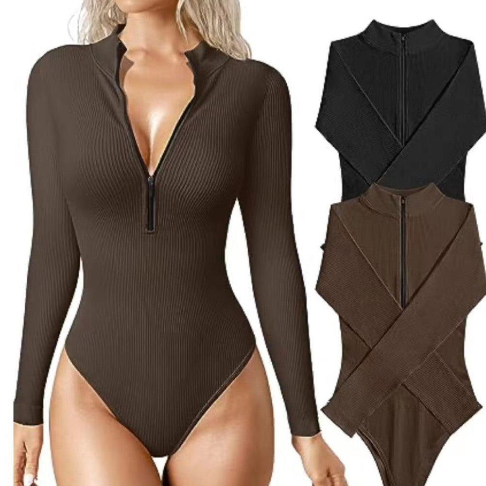 Long Sleeve Seamless Shapewear Jumpsuit