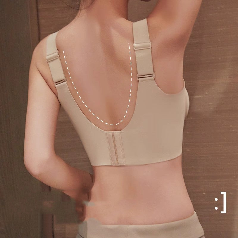 Seamless Double Shoulder Strap Bra