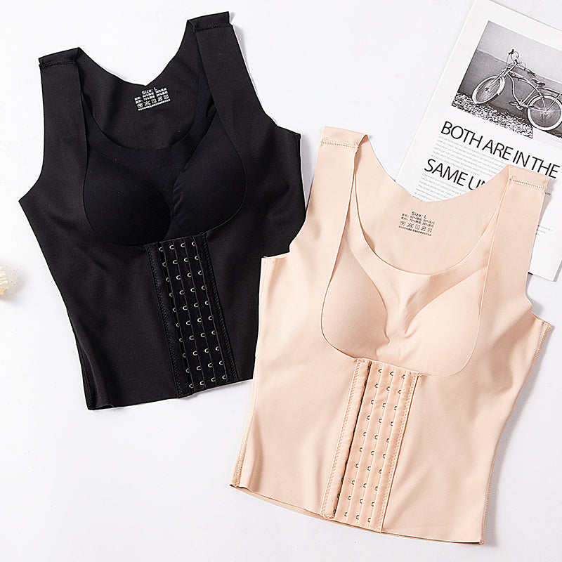 Removeable Bra Pad Tummy Tuck Tank Top