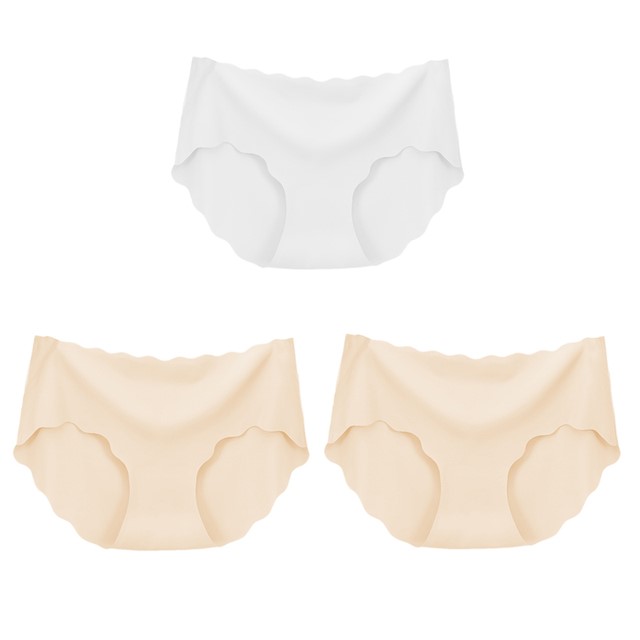 3PC Silk Seamless Panties - Many Combs