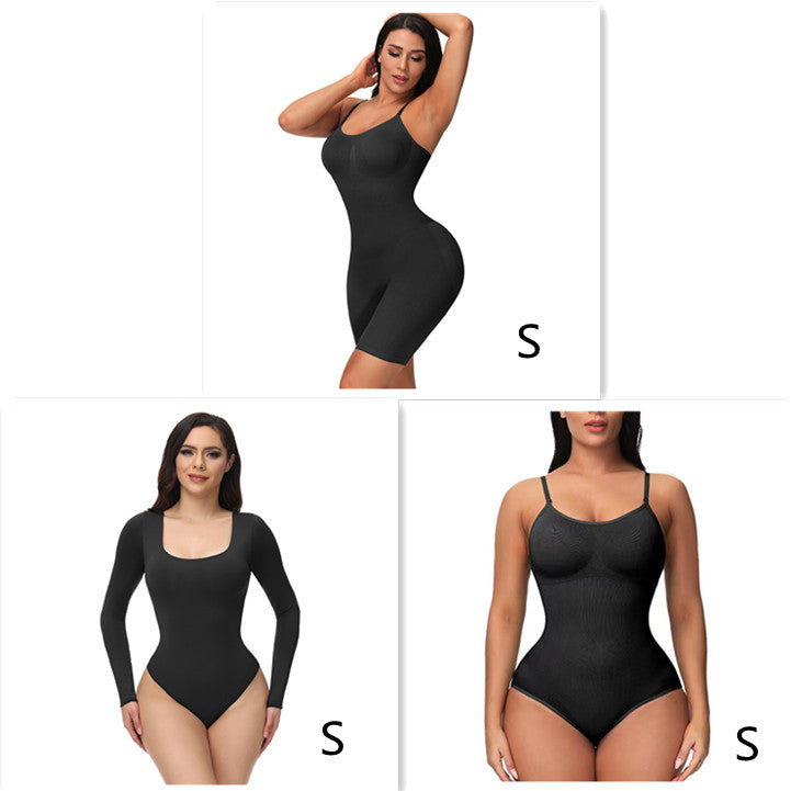 Square Neck Long Sleeve Bodysuit 1 to 3PC