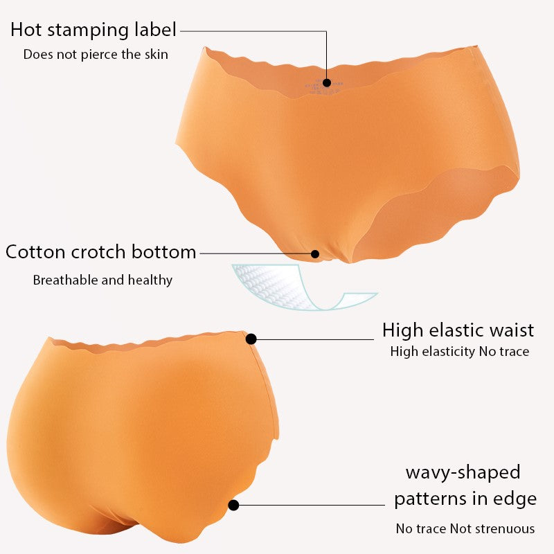 3PC Silk Seamless Panties - Many Combs