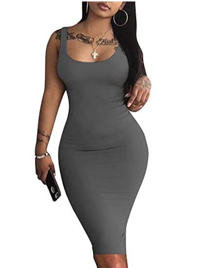 Sleveless Bodycon Tank Dress
