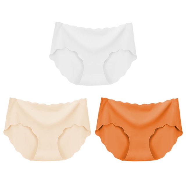 3PC Silk Seamless Panties - Many Combs