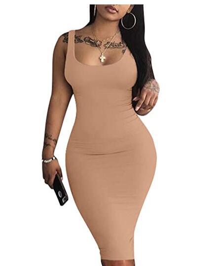 Sleveless Bodycon Tank Dress