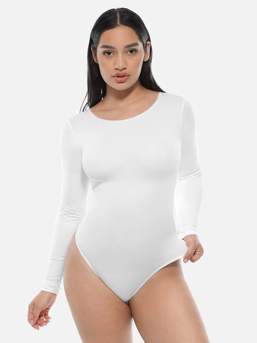 Round Neck Long Sleeve Bodysuit
