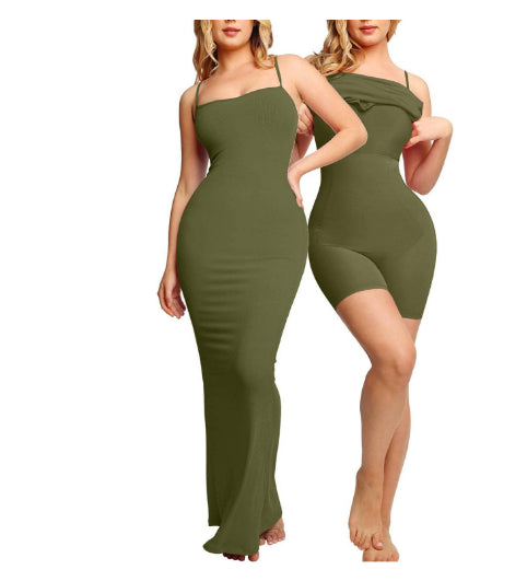 Long Shapewear Bodysuit Dress