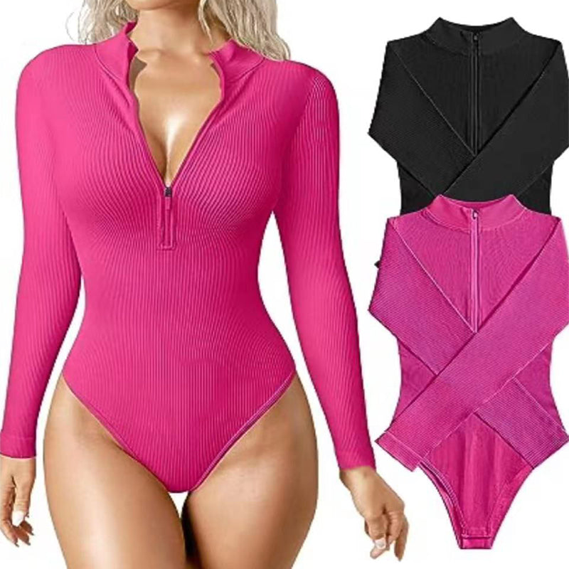 Long Sleeve Seamless Shapewear Jumpsuit