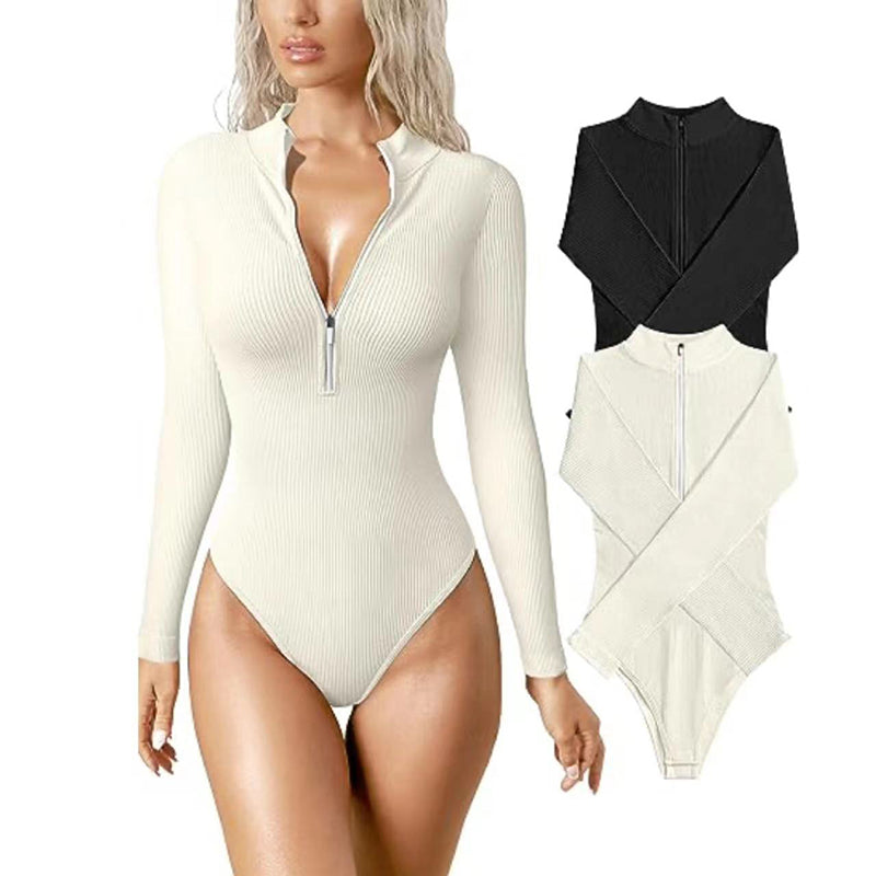 Long Sleeve Seamless Shapewear Jumpsuit