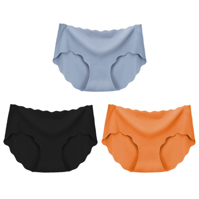 3PC Silk Seamless Panties - Many Combs