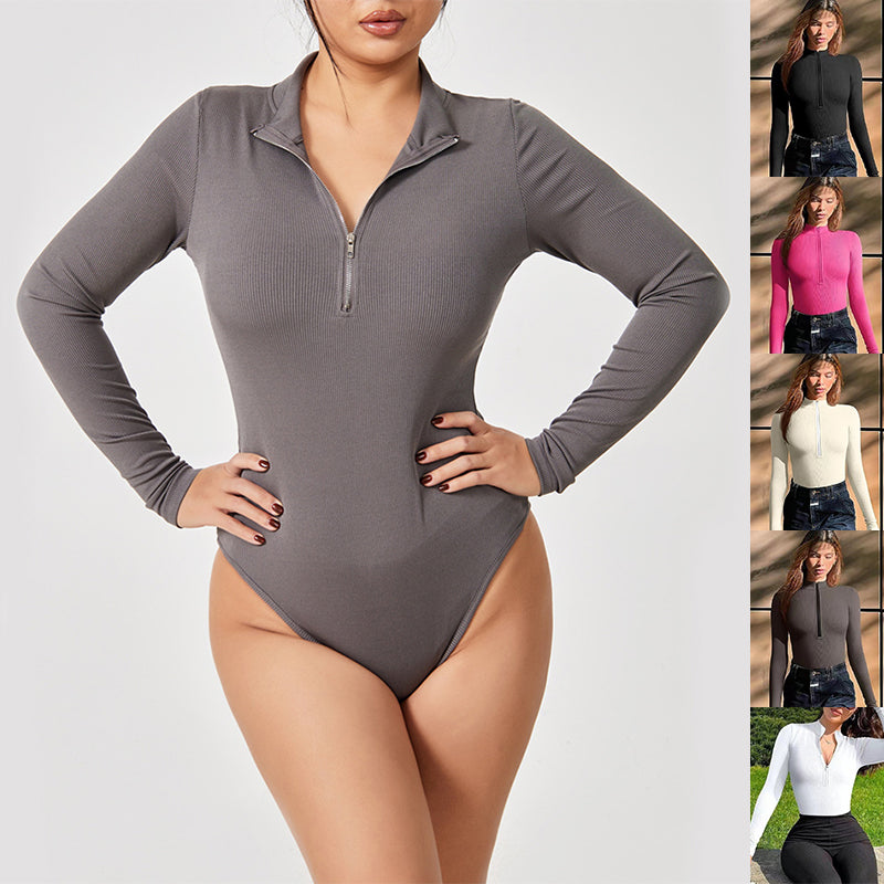 Long Sleeve Seamless Shapewear Jumpsuit